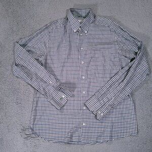 Eton Mens Large Dress Shirt Long Sleeve Contemporary Button Up Collared